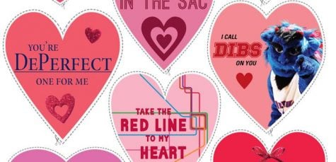DePaul Valentines cut-outs