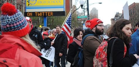 Lincoln Park High School teachers participate in 1-day walkout