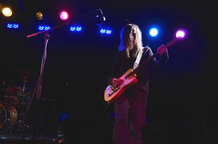 DePaul freshman Megan Stringer took this photo of Flounder, a band from Lake Zurich, Illinois, at the Beat Kitchen. Stringer photographs local bands to help build her portfolio. (Photo courtesy of MEGAN STRINGER)