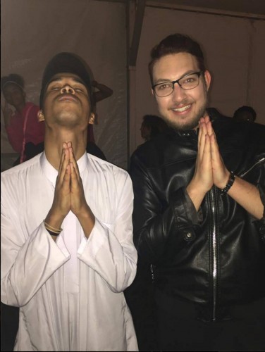  DePaul sophomore James Novack with rapper Sir the Baptist. Sir the Baptist offered Novack a chance to tour with him, which Novack eventually turned down. (Photo courtesy of JAMES NOVACK)