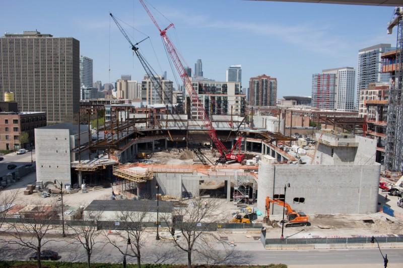 The to-be named arena is set to be completed by Fall 2017. (Megan Deppen / The DePaulia)