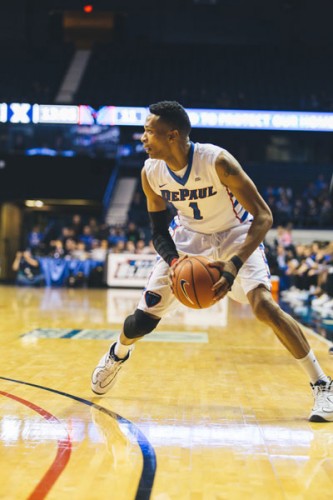 Junior Darrick Wood is a contender to start at small forward in 2016-17. (Josh Leff / The DePaulia)