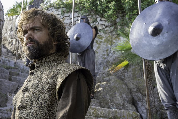 Tyrion goes on a diplomatic mission to try to convince slaveholders to abolish the practice. (Photo courtesy of HBO)