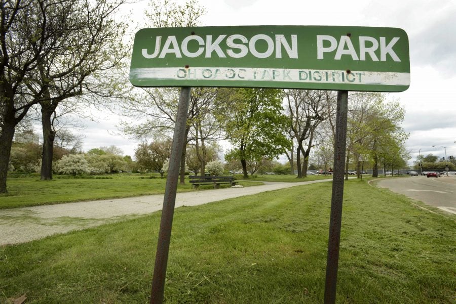 President Barack Obama and first lady Michelle Obama have selected Jackson Park on Chicagos South Side to build President Obamas presidential library near the University of Chicago, where Obama once taught constitutional law.  (Paul Beaty | AP)