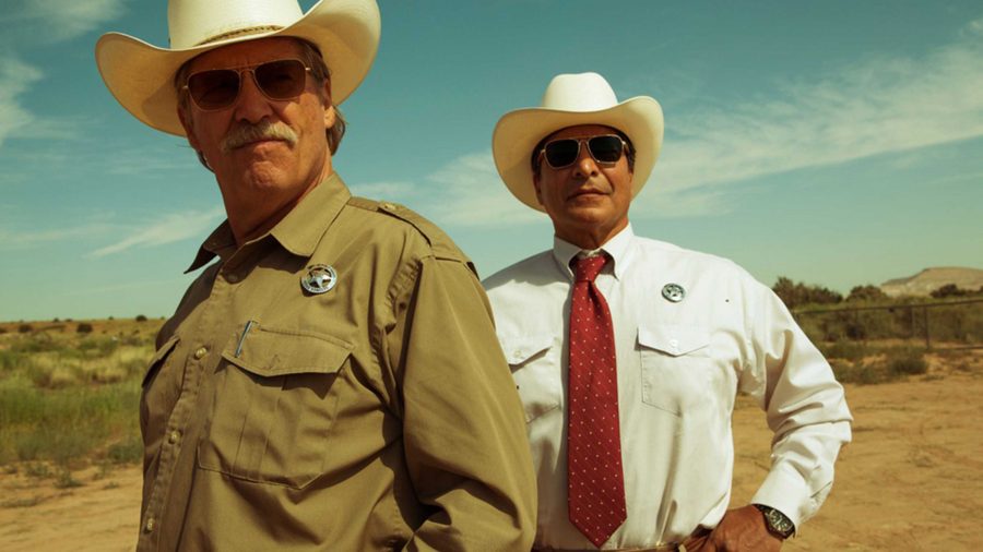 Jeff Bridges, left, plays Marcus Hamilton and Gil Birmingham plays Alberto Parker in the film Hell or High Water. (CBS Films)