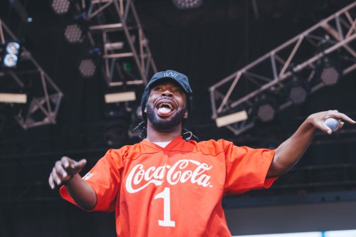 Hip-hop artist D.R.A.M kicked off the fourth day of Lollapalooza. (Josh Leff/The DePaulia)