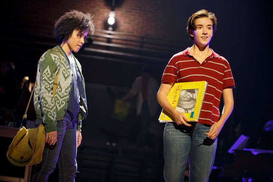 Charlotte actress, Abby Corrigan (left) as Middle Alison, in her first national tour of Fun Home. (Photo courtesy of Fun Home)