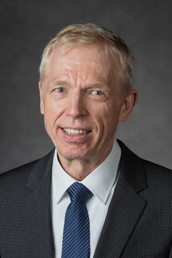 Marten denBoer, Provost, DePaul University, is pictured in a studio portrait Tuesday, June 30, 2015. (Jeff Carrion/DePaul University)
