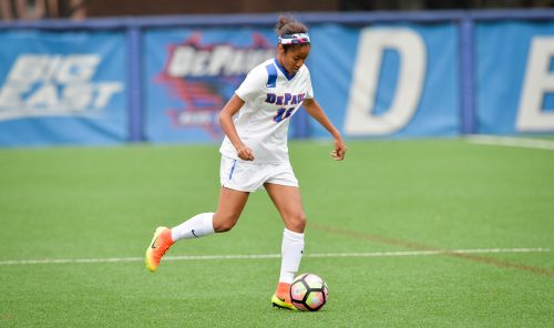 DePaul Women's Soccer against Loyola on September 21, 2016 at Wish Field in Chicago, Ill.