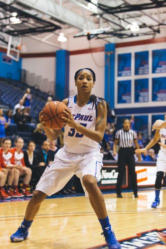 Junior forward Mart'e Grays. (Josh Leff/The DePaulia)