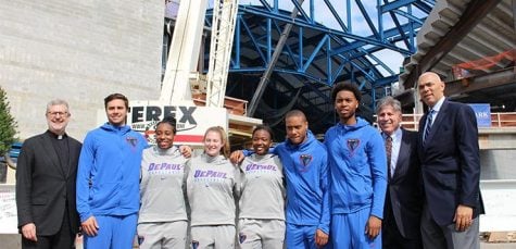 Final beam put in place at new DePaul arena