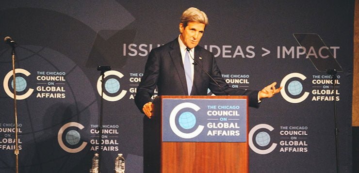 Sec. Kerry speaks in Chicago