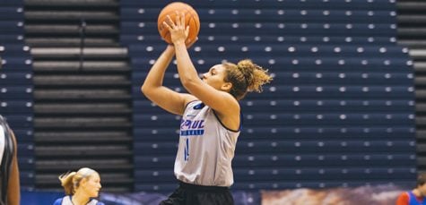 Women’s basketball used to small ball