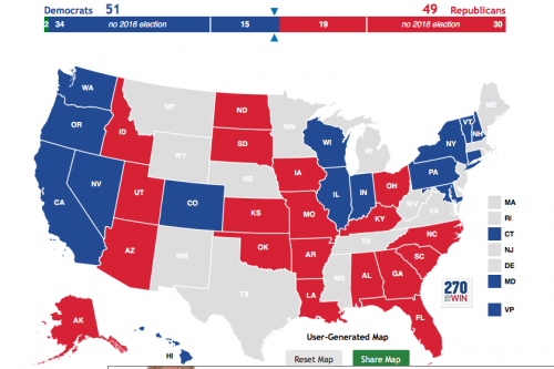 Sports Editor Ben Gartland's Senate map.