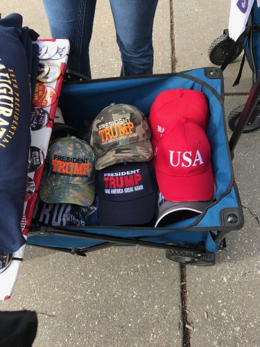 Trump merchandisers ready to cash in on inauguration. (Brenden Moore/The DePaulia)