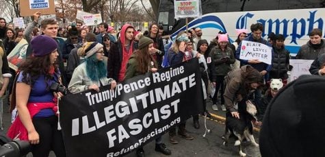 Trump supporters celebrate on inauguration day
