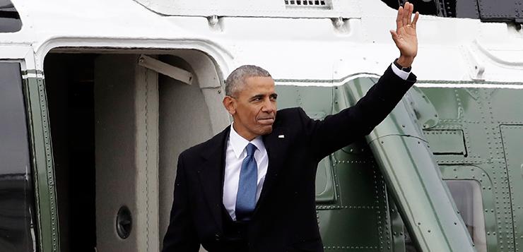 Former President Obama returns to Chicago