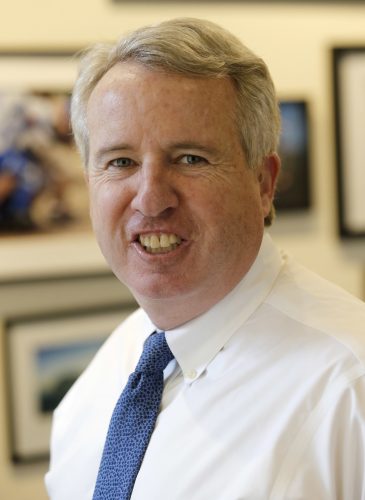 Chicago businessman Chris Kennedy poses for a portrait in his office Wednesday, Feb. 8, 2017, in Chicago. Kennedy, the son of the late Sen. Robert F. Kennedy Jr., says he will run for Illinois governor in 2018. His bid brings the instant name recognition of his family's political legacy to what will likely be a sharply contested race to unseat Republican Gov. Bruce Rauner. (AP Photo/Charles Rex Arbogast)