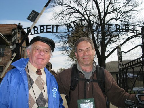 Jack (left) is a Holocaust survivor who will visit DePaul April 24 with his son and creator of "Surviving Skokie" and Eli Adler.