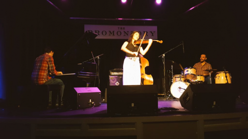 Maureen Choi (center) performed with her quartet on June 27 at The Promontory. (Maureen Choi/@maureenchoi)