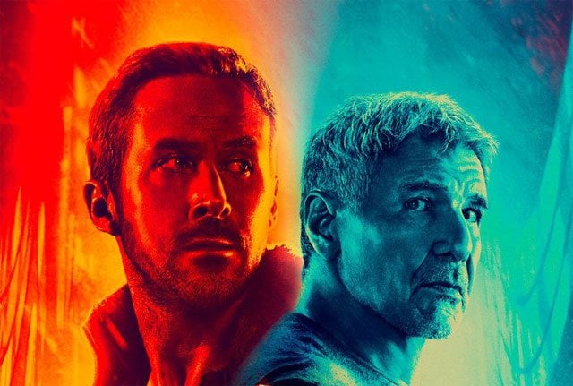 Ryan Gosling (left) and Harrison Ford (right) in Denis Villeneuve’s “Blade Runner 2049” that opened in theaters on Oct. 6 to $32 million. The original was released in 1982.  