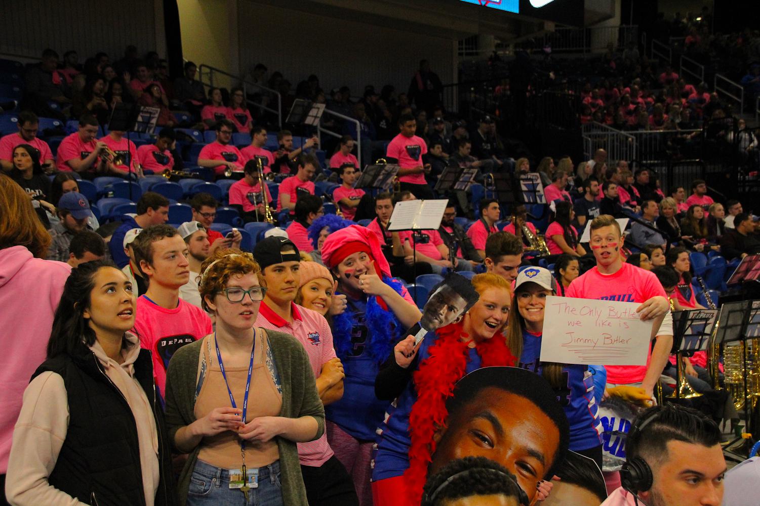 DePaul’s student attendance has grown in the move to Wintrust, but growth relative to low attendance numbers at Allstate isn’t going to fill the Demon Deck anytime soon. (Richard Bodee | The DePaulia)
