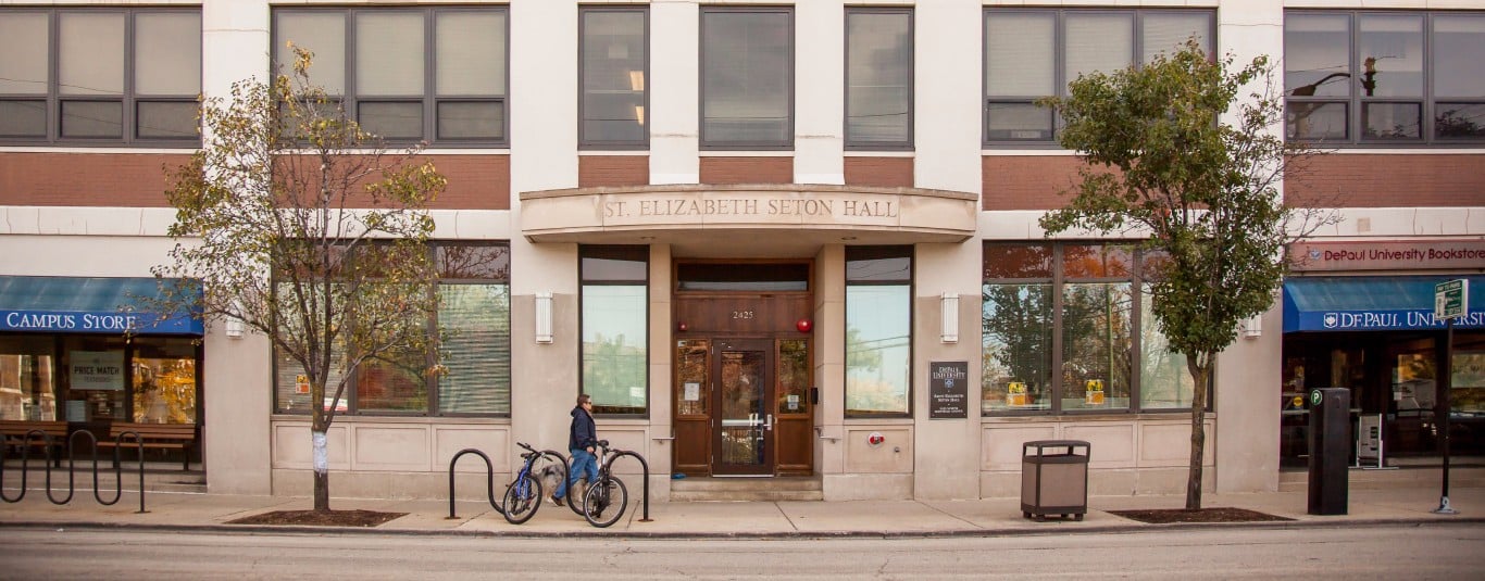 Residents of Seton Hall were abruptly woken up by alarms triggered by a faulty sprinkler.
(Photo courtesy of DePaul University)
