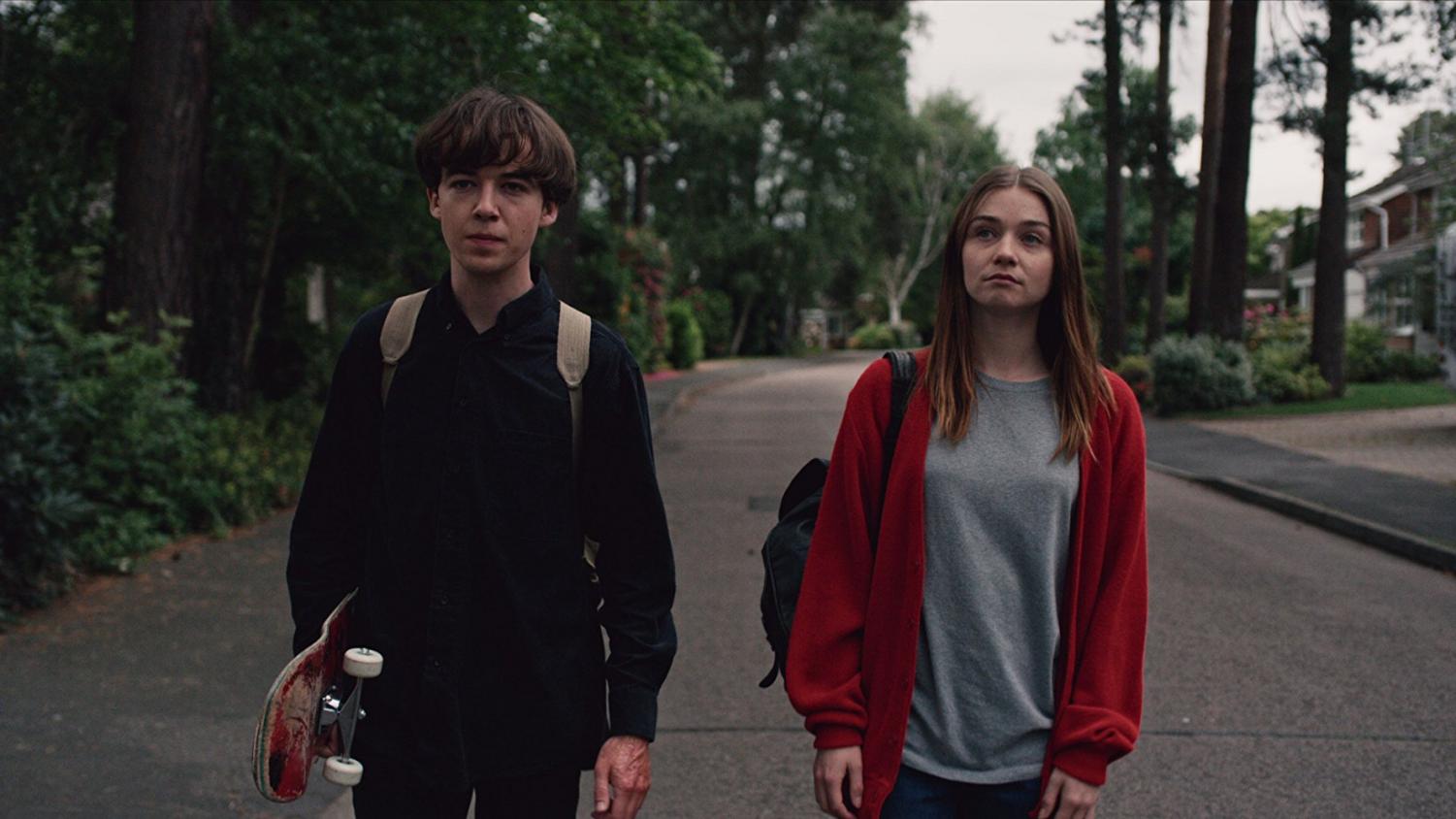 Alex Lawther and Jessica Barden in