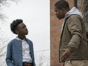 Alex Hibbert as Kevin and Jason Mitchell as Brandon in The Chi (Photo courtesy of IMDB)