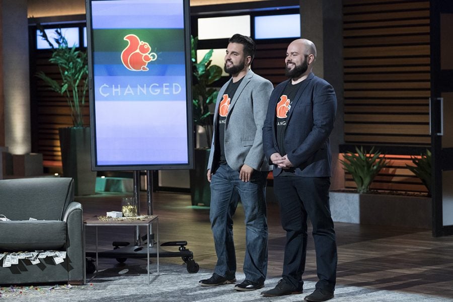 Brothers Dan Stelmach and Nick Skrzyniarzc pitched their idea for ChangEd on an episode of “Shark Tank.” (Photo courtesy of ABC)