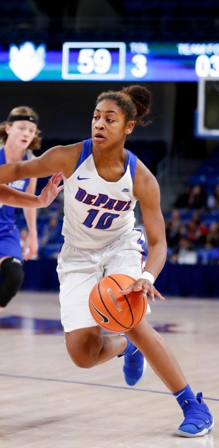 Senior+guard+Amarah+Coleman+notched+18+points+Friday+against+Georgetown.%0A%28Photo+Courtesy+of+DePaul+Athletics%29
