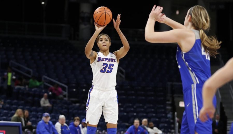 Mart’e Grays dropped a career high 25 points Friday night. (Photo courtesy of DePaul Athletics) 