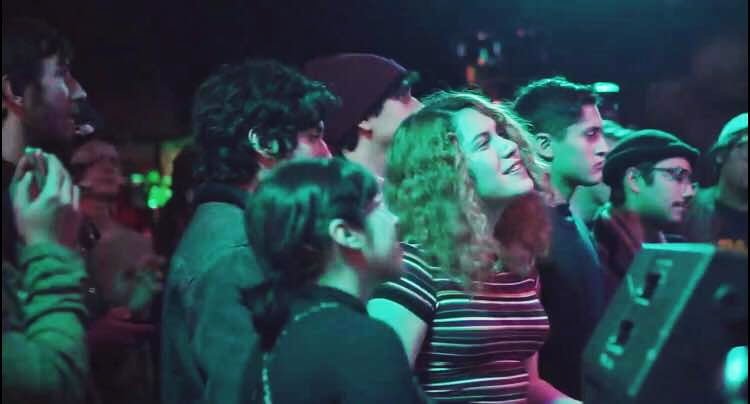 Alicia Maciel in the crowd during Beach Bunnys headlining set t HVAC Pub on Dec. 22. Maciel has booked Beach Bunny at Dimos and a Fifty50 show in the past.  (Photo by Fun house Entertainment)