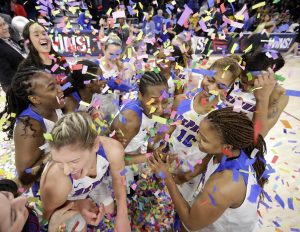 Senior Amarah Coleman was named the tournament’s Most Outstanding Player, while Kelly Campbell and Mart’e Grays were named to the All-Tournament team. 

Charles Rex Arbogast | AP