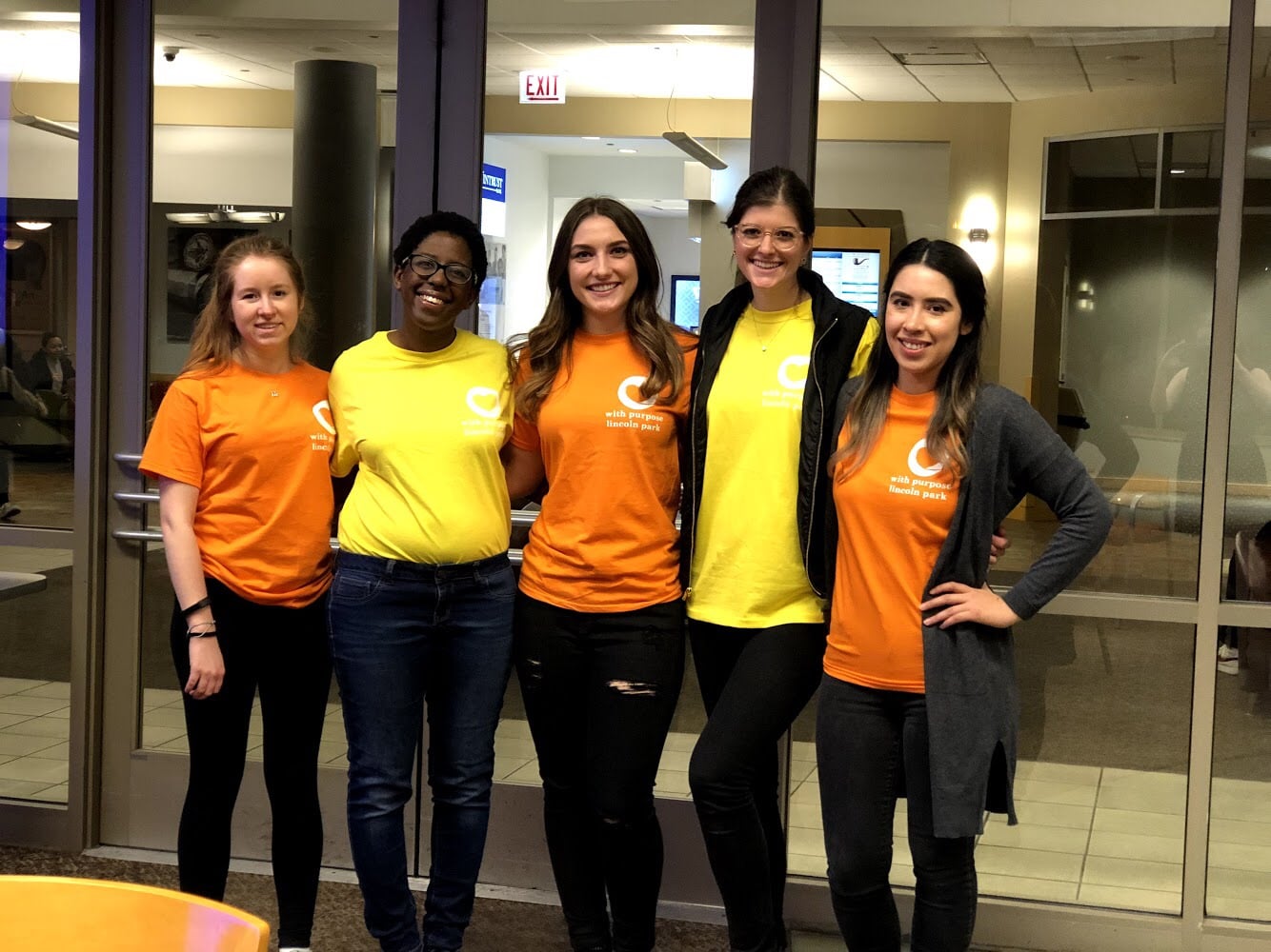 With Purpose Lincoln Park’s team of advocates (from left to right) )Melissa Bellew, Charlene Haparimwi, Maggie Orchard, Jessalyn Kieta, Sandra Antunez.