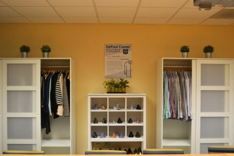 The Career Center opened a new career closet features both women’s and mens professional clothing and accessories donated by students and others.
(Timothy Duke | The Depaulia)