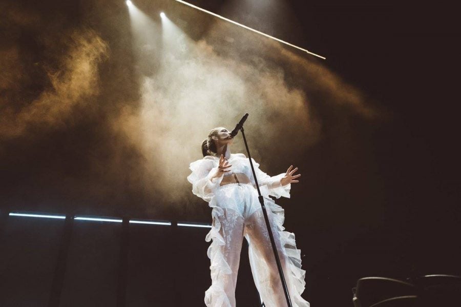 Lorde performing during one of her tour stops earlier this year. Her concerts have become the subject of great excitement and are relatively rare for a star of her standing.

(Image courtesy of Facebook, Lorde)