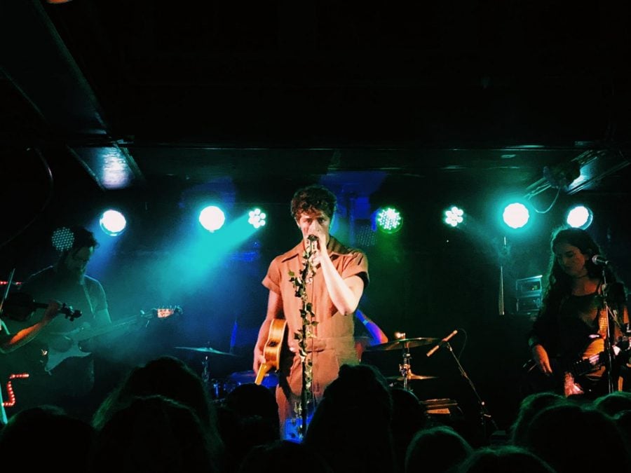 Steffan Argus performing on stage at the Subterranean with his band on May 22.