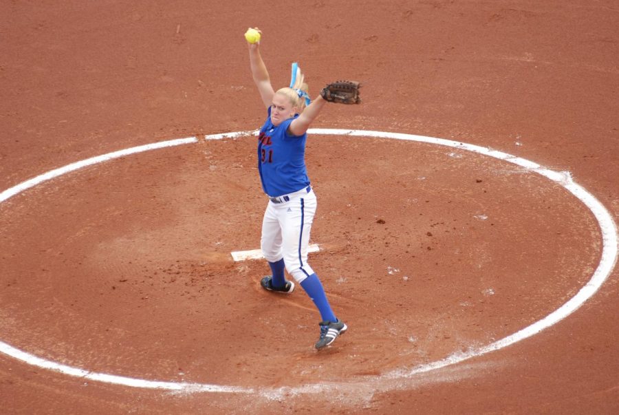 Tracie Adix-Zins was a star pitcher for the Blue Demons from 2003 until 2007. (Photo Courtesy of DePaul Athletics)