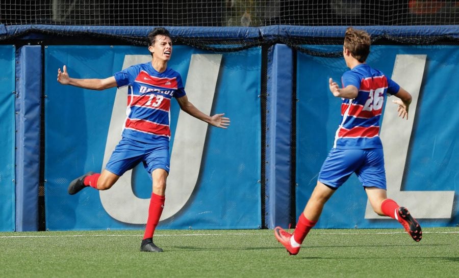 Mondays goal was Mojarros first since 2016 and only his second career goal. Photo courtesy of DePaul Athletics