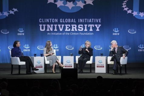 Clinton family encourages students to remain optimistic