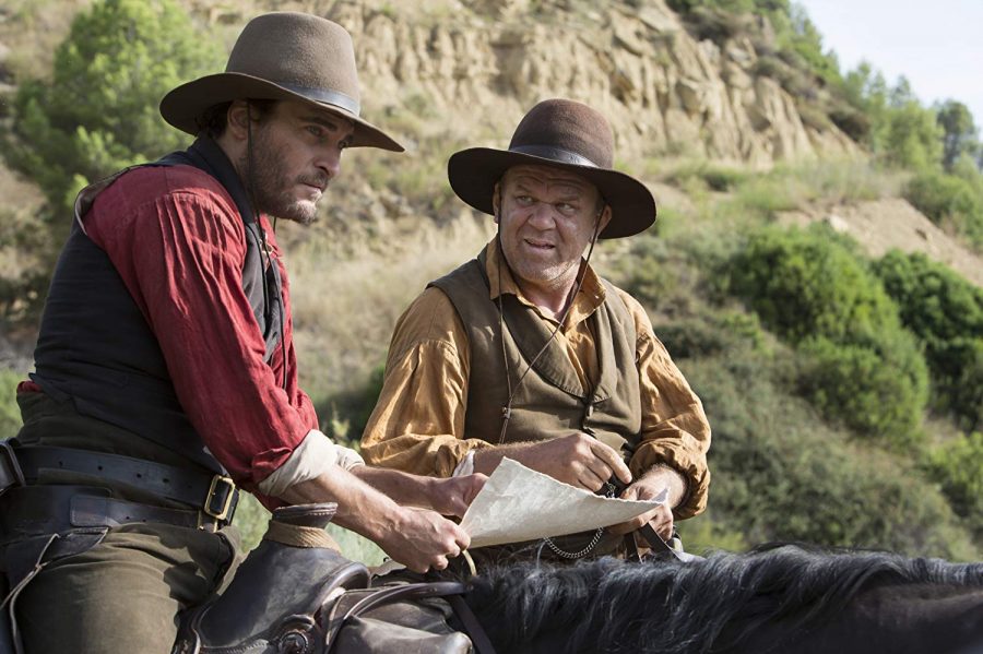 Joaquin Phoenix and John C. Reilly as Charlie and Eli Sisters, assassins in 1850s Oregan. "The Sisters Brothers" is direcetd by French filmmaker Jacques Audiard. 