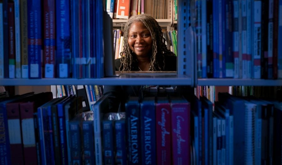 FILE-DePaul political science professor  Valerie Johnson combines her academic prowess with her dedication to social justice to bring reform to DePaul from the inside. 