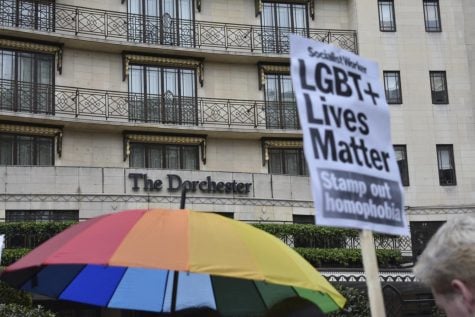 Dozens protest in London against Brunei’s anti-gay laws