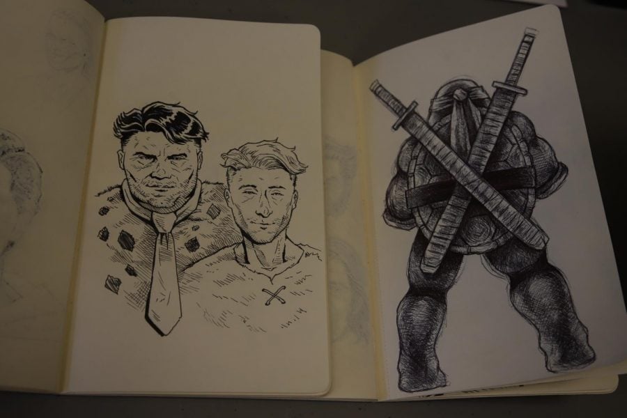 Notebook sketches from Gonzalez