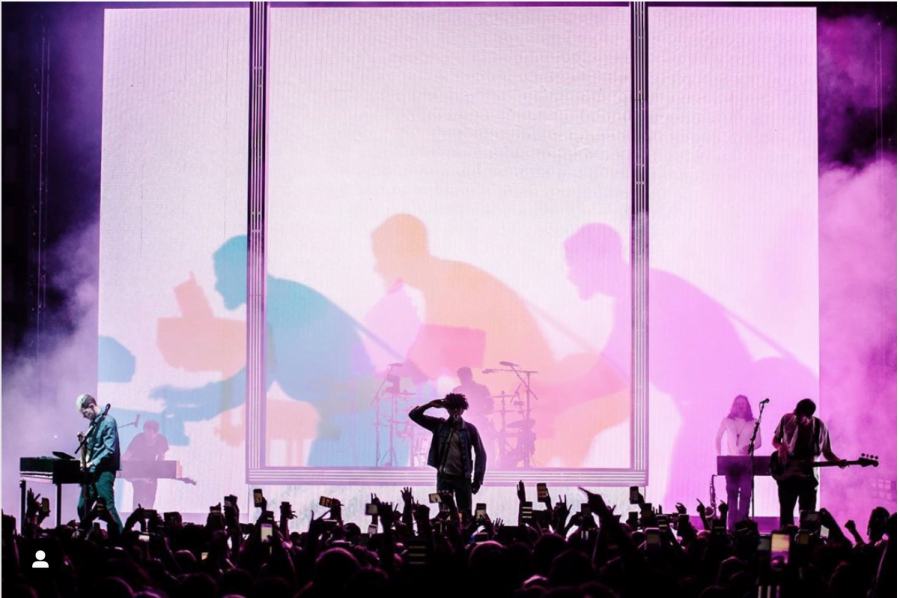 The+1975+performing+at+Chicagos+United+Center+on+May+8.