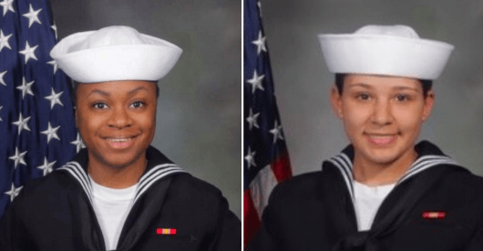 Seaman recruits Kierra Evans, 20, and Kelsey Nobles, 18. Both died this year while training at RTC Great Lakes.