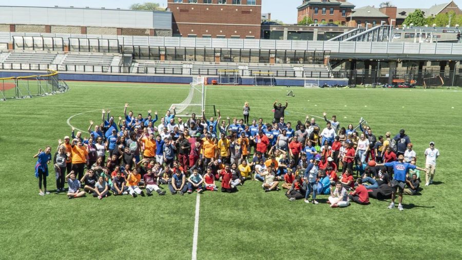 DePaul partnered with special olympics Chicago to host a sporting event known as All-Sports day at Wish Field on May 23. 