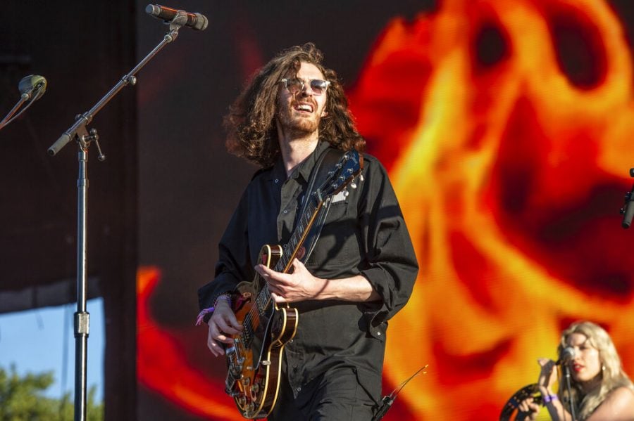 Hozier performs on day one of Lollapalooza in Grant Park on Thursday, Aug. 1, 2019, in Chicago. 