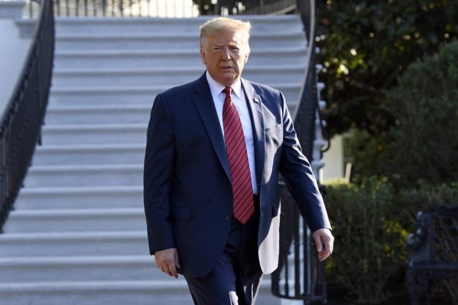 President+Donald+Trump+walks+over+to+talk+with+reporters+on+the+South+Lawn+of+the+White+House+in+Washington%2C+Sunday%2C+Sept.+22%2C+2019%2C+as+he+prepares+to+board+Marine+One+for+the+short+trip+to+Andrews+Air+Force+Base.+Trump+is+traveling+to+Texas+and+Ohio+before+heading+to+New+York+for+the+upcoming+United+Nations+General+assembly.
